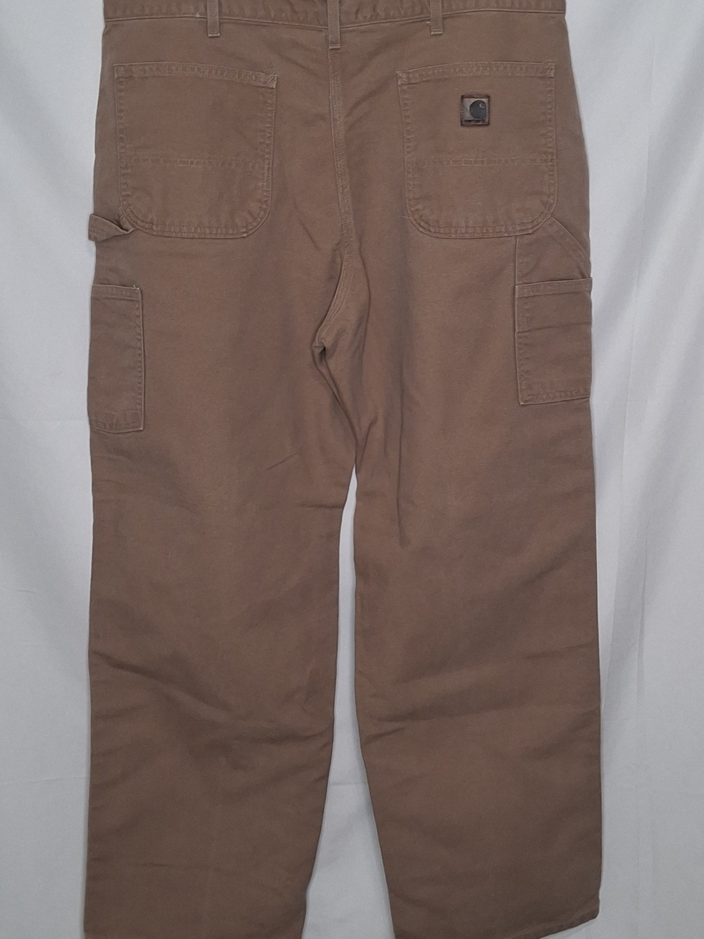 Carhartt Men’s Brown Canvas Duck Work Pants 38"